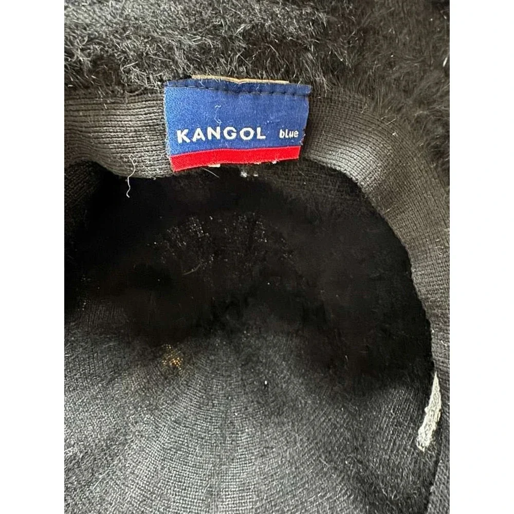 Kangol Furgora Casual Angora Blend Furry Casual Bucket Hat Black Unisex One Size